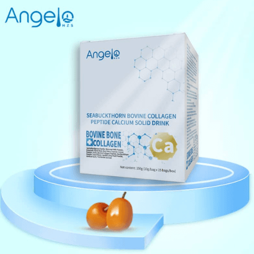 Compléments Alimentaires Argousier Bovin Boisson Solide au Peptide de Collagène et au Calcium 150g